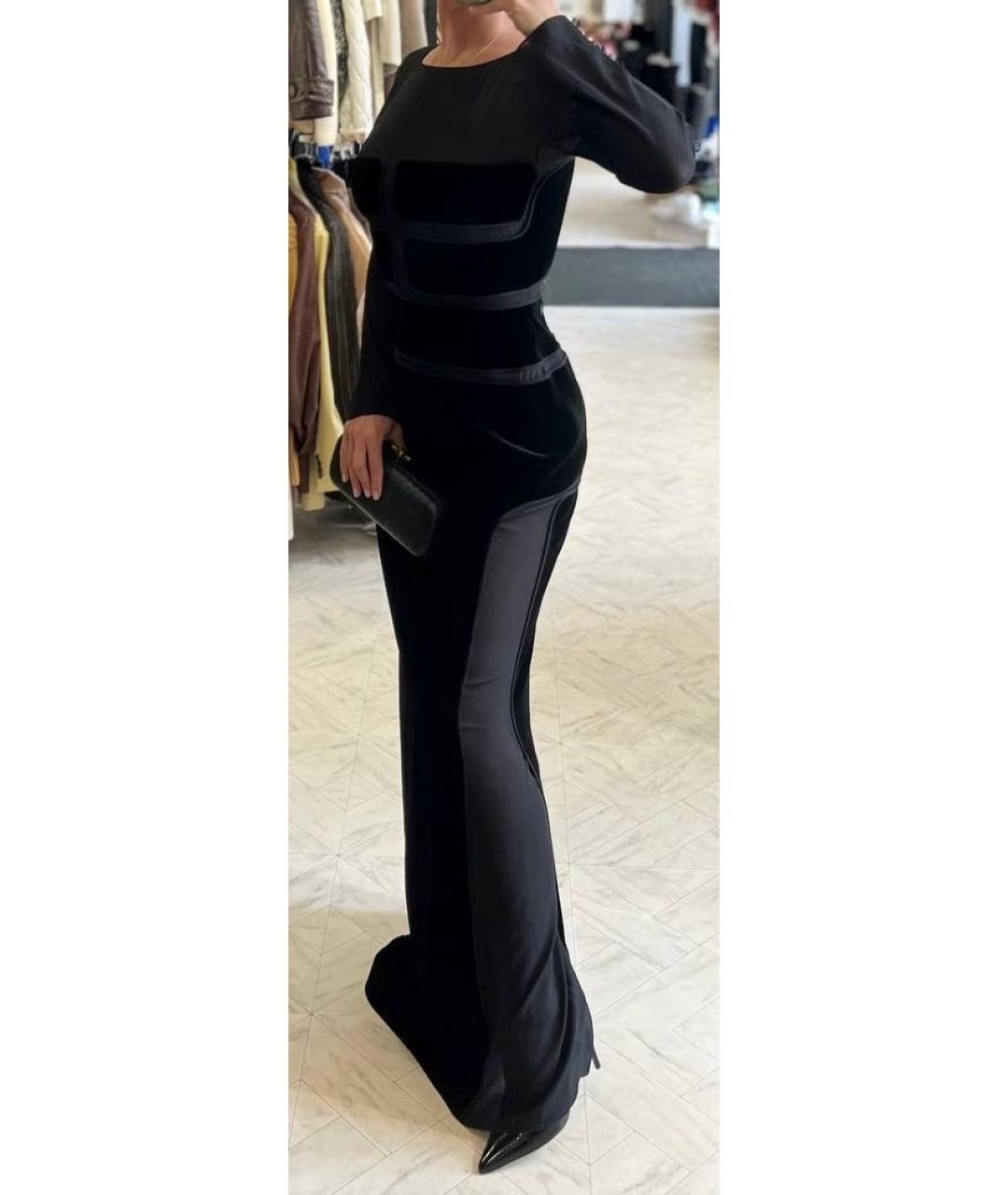 TOM FORD Черное бархатное вечернее платье, фото 8