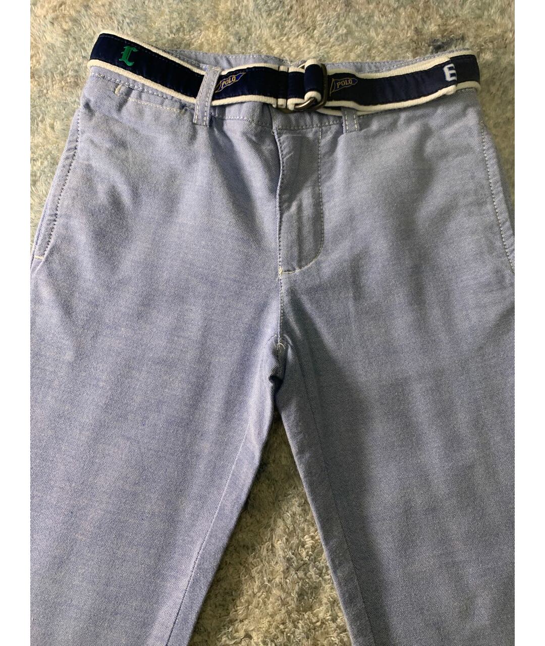 POLO RALPH LAUREN Голубые хлопковые брюки и шорты, фото 3