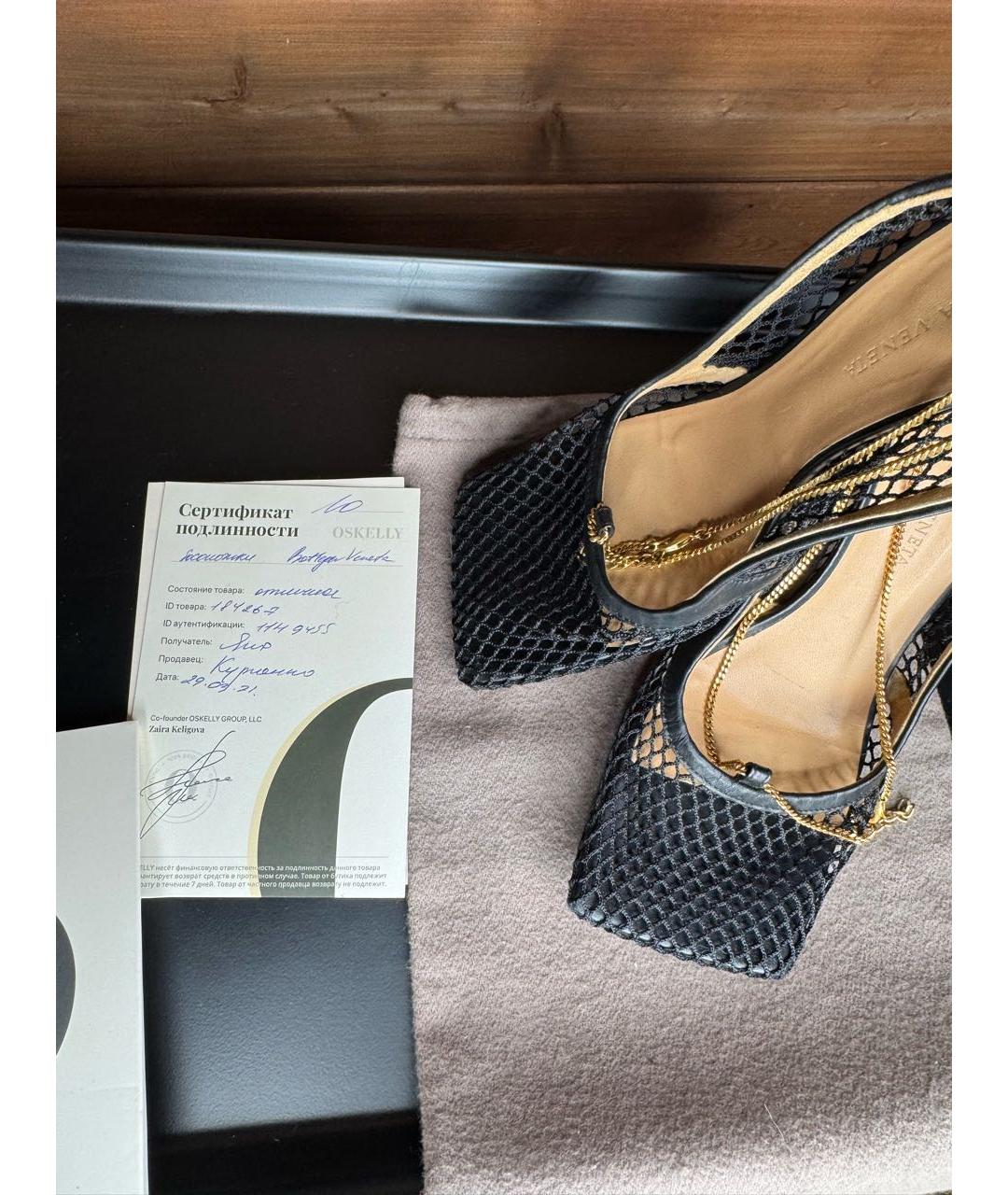 BOTTEGA VENETA Черные босоножки, фото 7