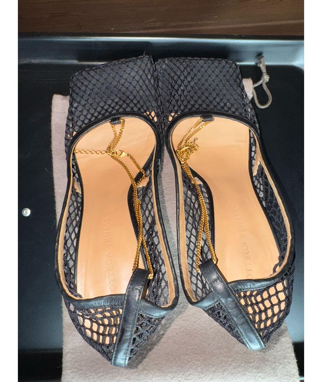 BOTTEGA VENETA Черные босоножки, фото 3