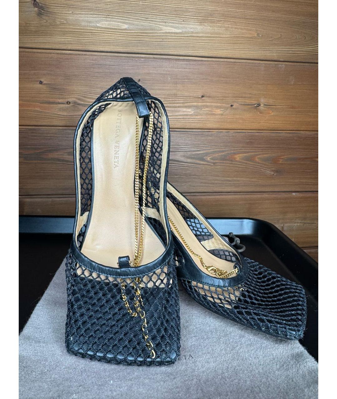 BOTTEGA VENETA Черные босоножки, фото 6