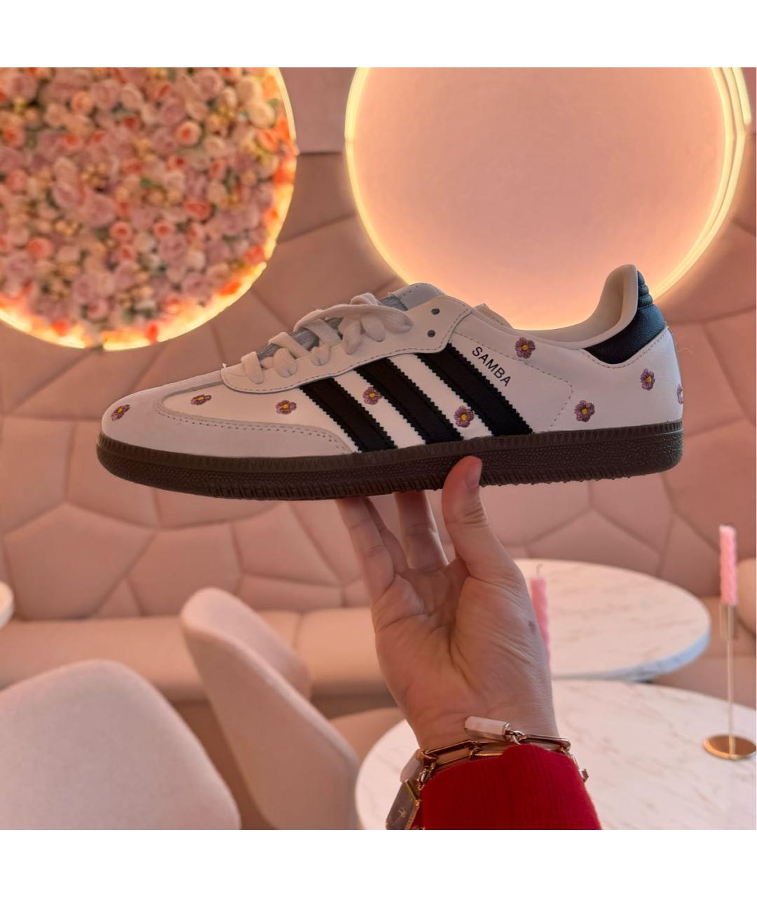 ADIDAS Белые кожаные кроссовки, фото 6