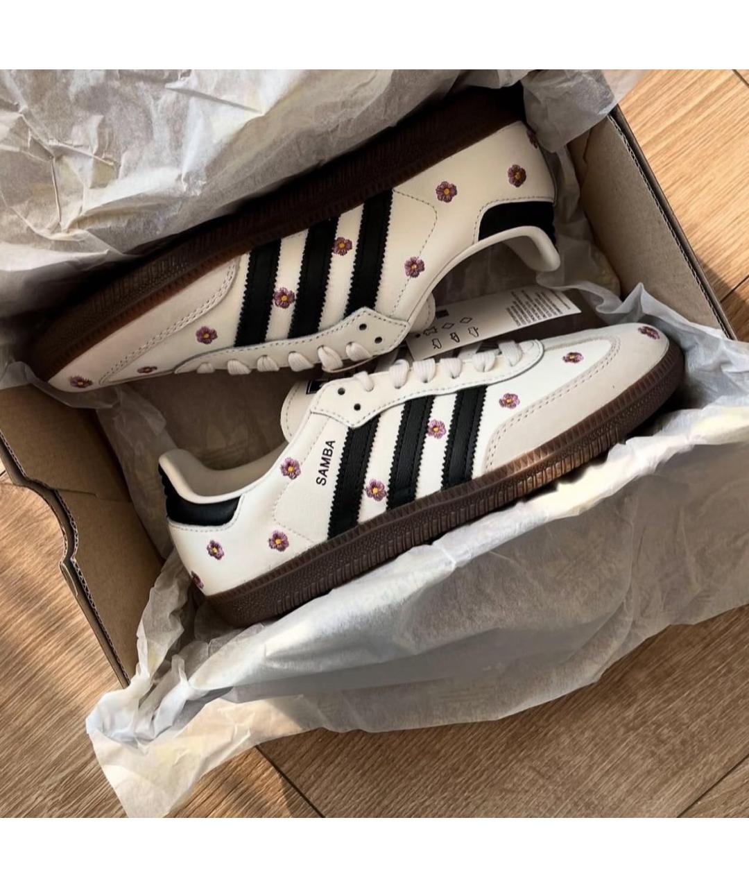 ADIDAS Белые кожаные кроссовки, фото 7