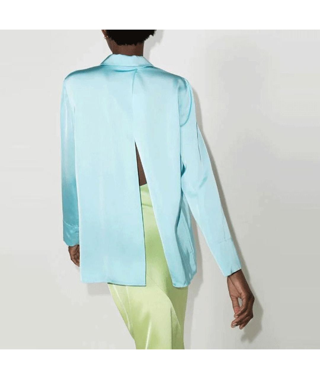 JACQUEMUS Голубая хлопковая рубашка, фото 3