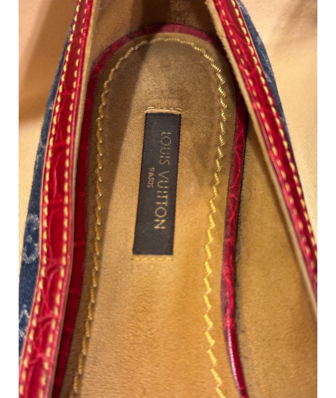 LOUIS VUITTON Мульти текстильные балетки, фото 5
