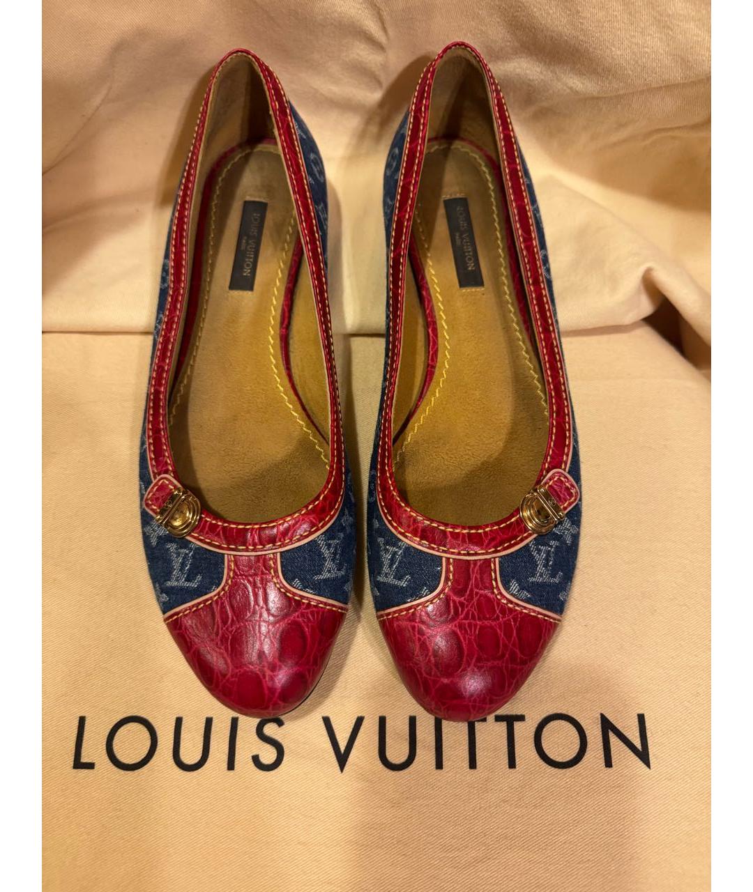 LOUIS VUITTON Мульти текстильные балетки, фото 2