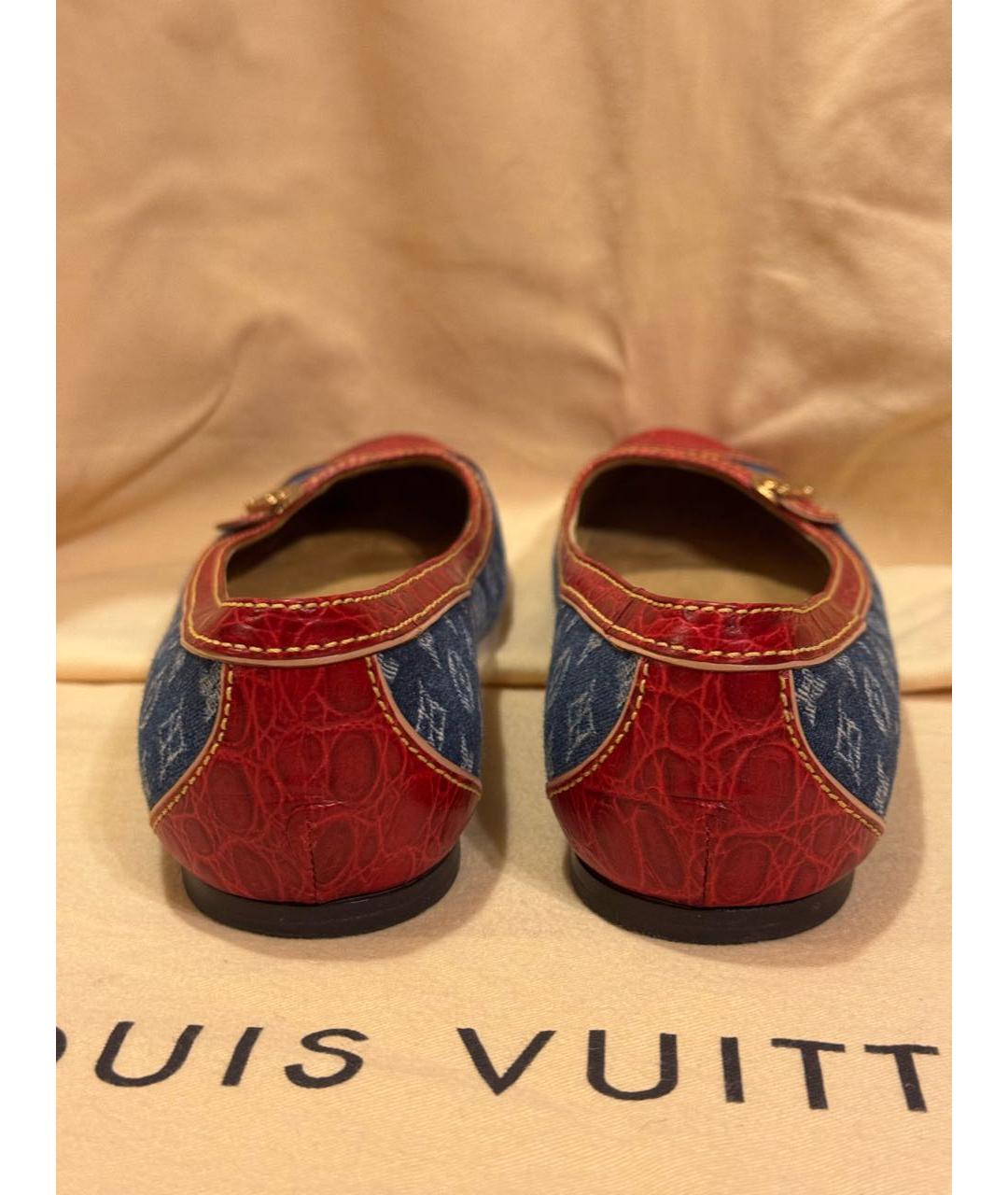 LOUIS VUITTON Мульти текстильные балетки, фото 4