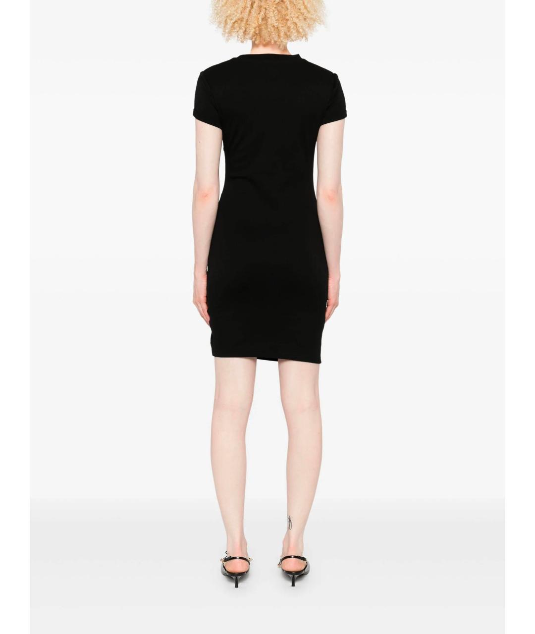 ALEXANDER MCQUEEN Черное вискозное повседневное платье, фото 4
