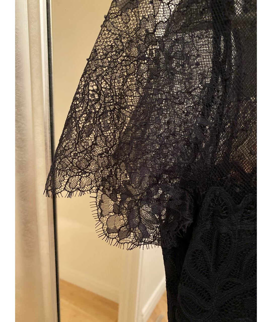SANDRO Черное полиэстеровое платье, фото 4