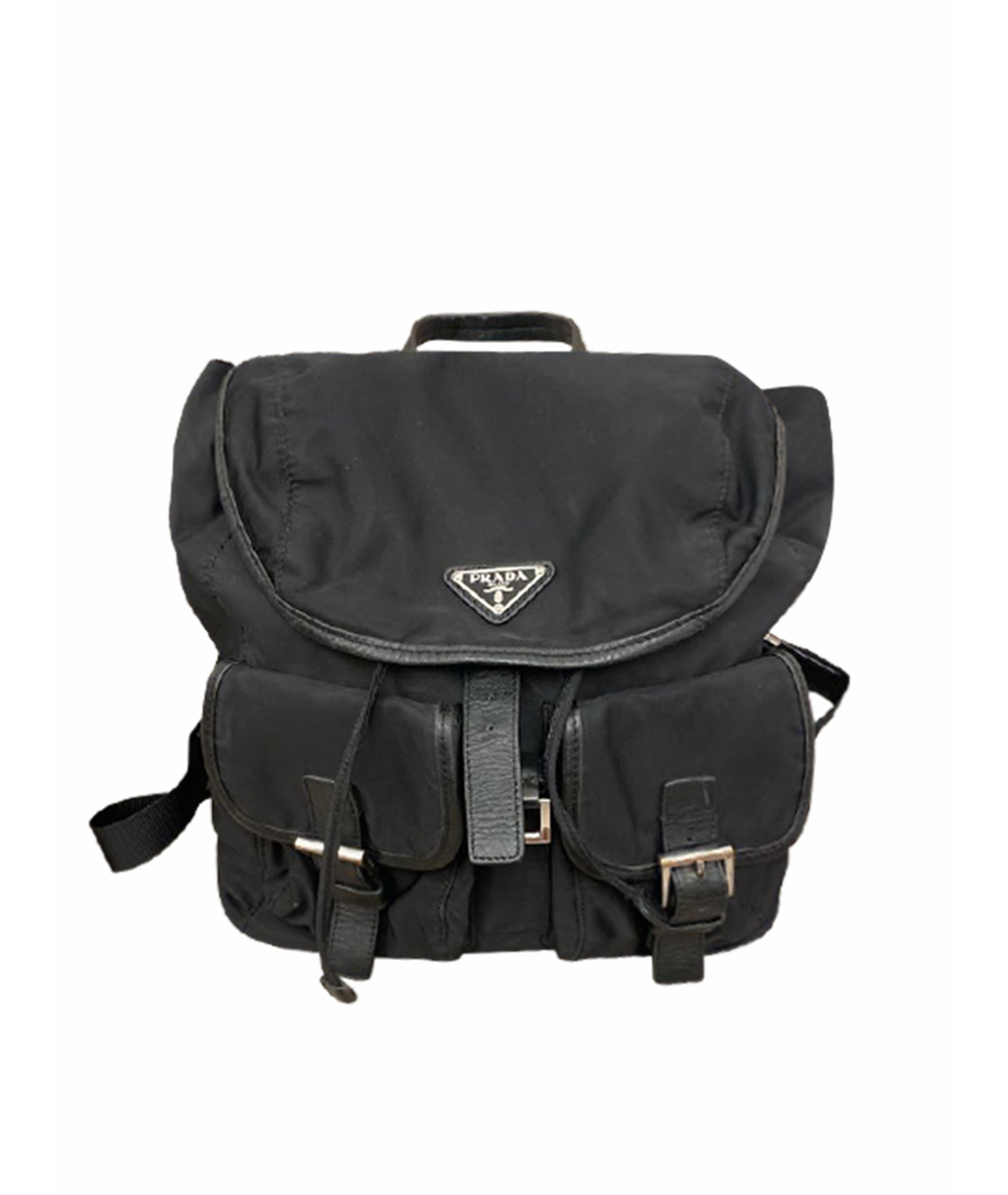 PRADA VINTAGE Черный синтетический рюкзак, фото 1