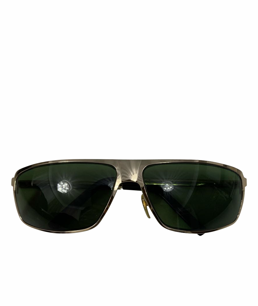 GUCCI Зеленые металлические солнцезащитные очки, фото 1