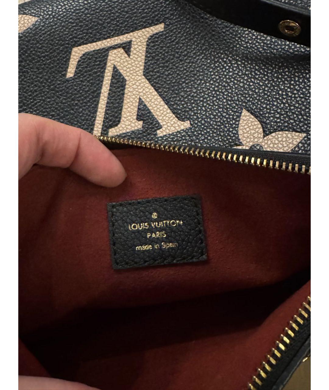 LOUIS VUITTON Черная кожаная сумка через плечо, фото 4