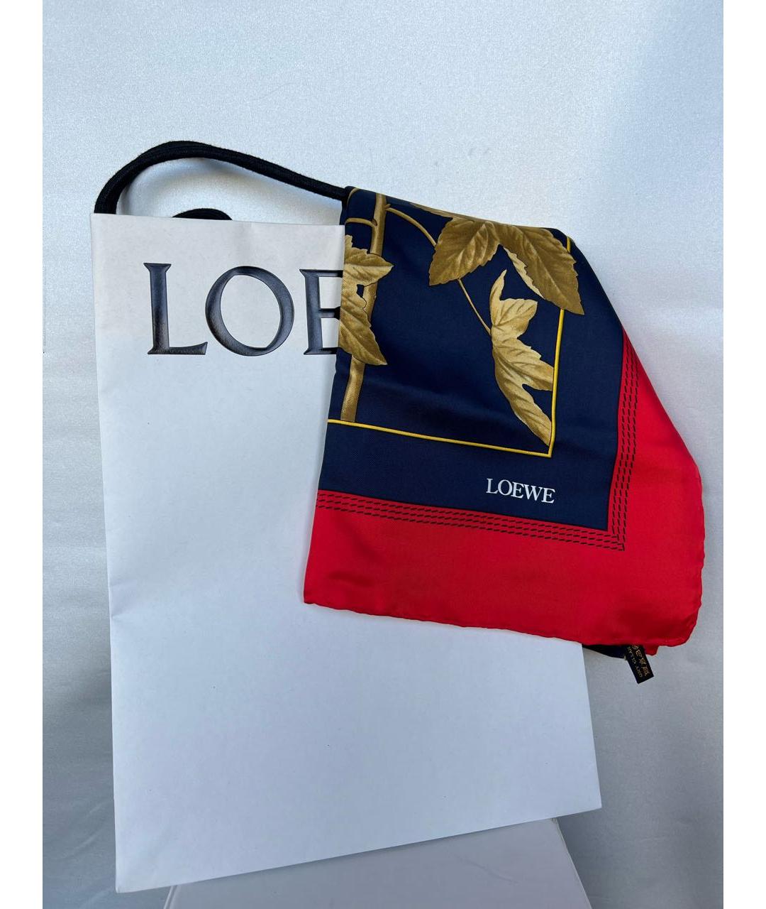 LOEWE Мульти шелковый платок, фото 8