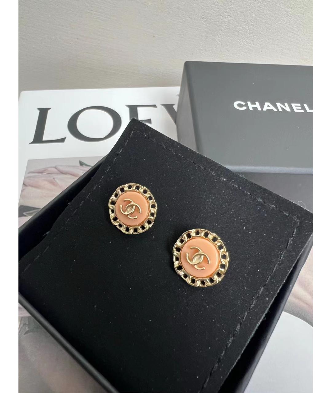 CHANEL Розовые серьги, фото 5