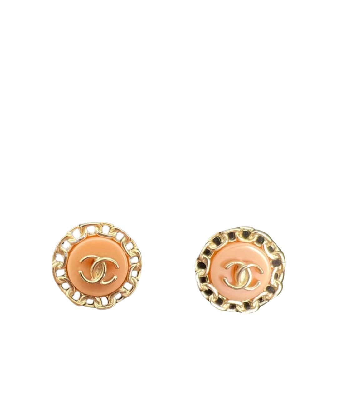 CHANEL Розовые серьги, фото 1