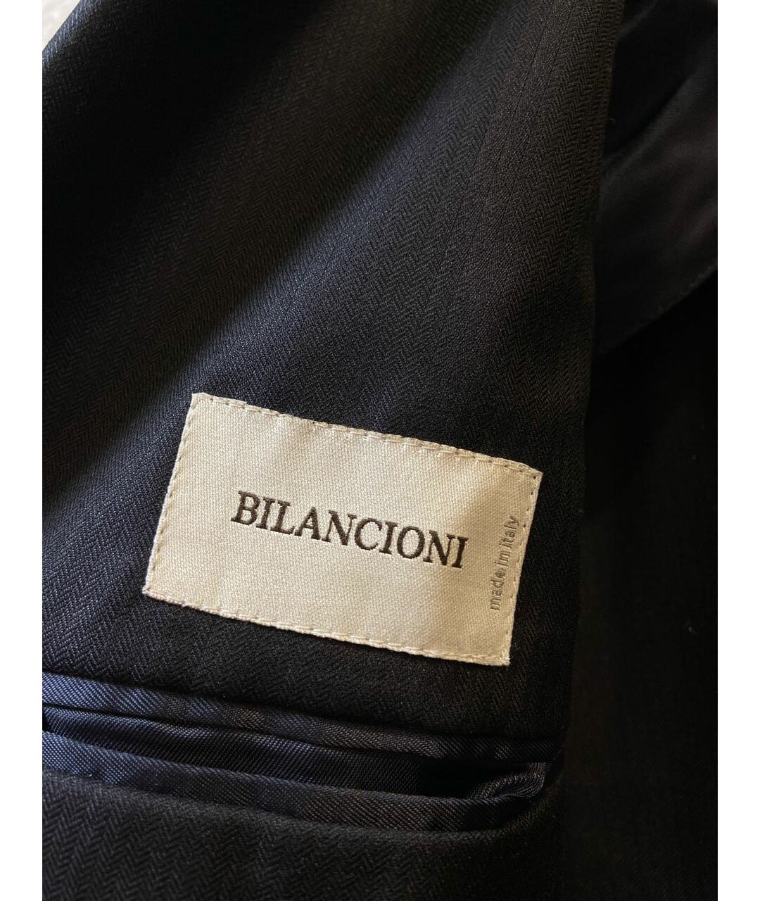 BILANCIONI Черный шерстяной пиджак, фото 3