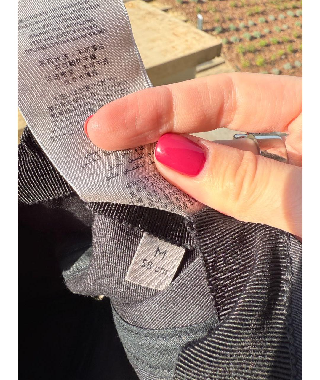 GUCCI Черная хлопковая кепка, фото 6