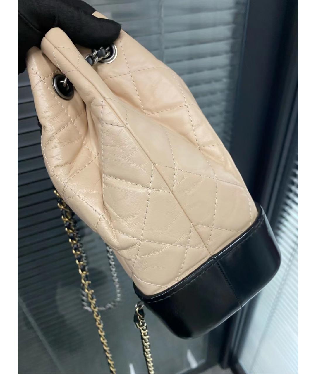 CHANEL Белый кожаный рюкзак, фото 4