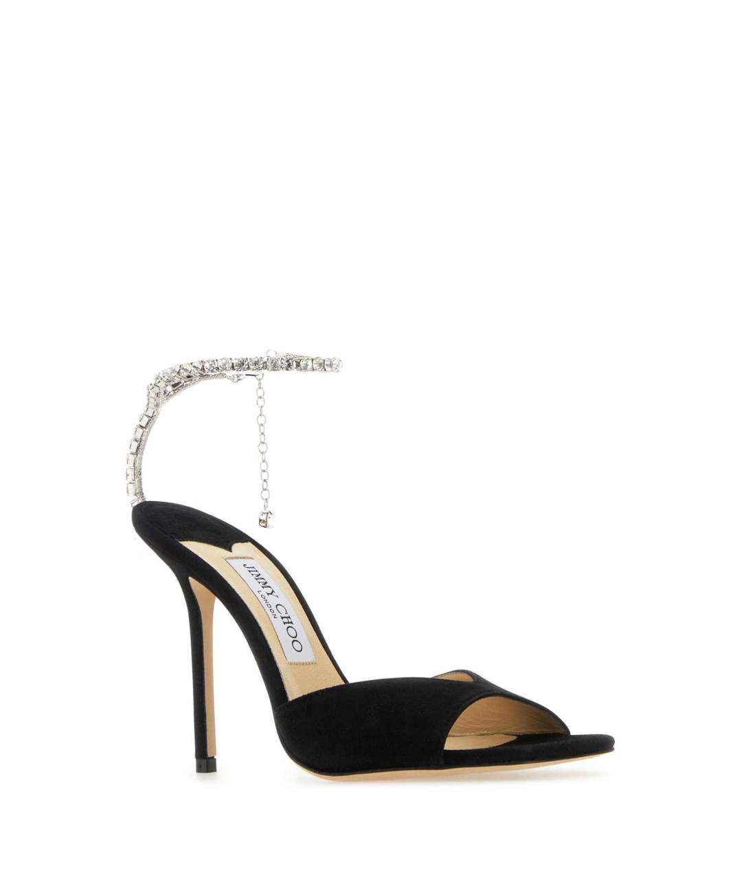 JIMMY CHOO Черные замшевые босоножки, фото 2