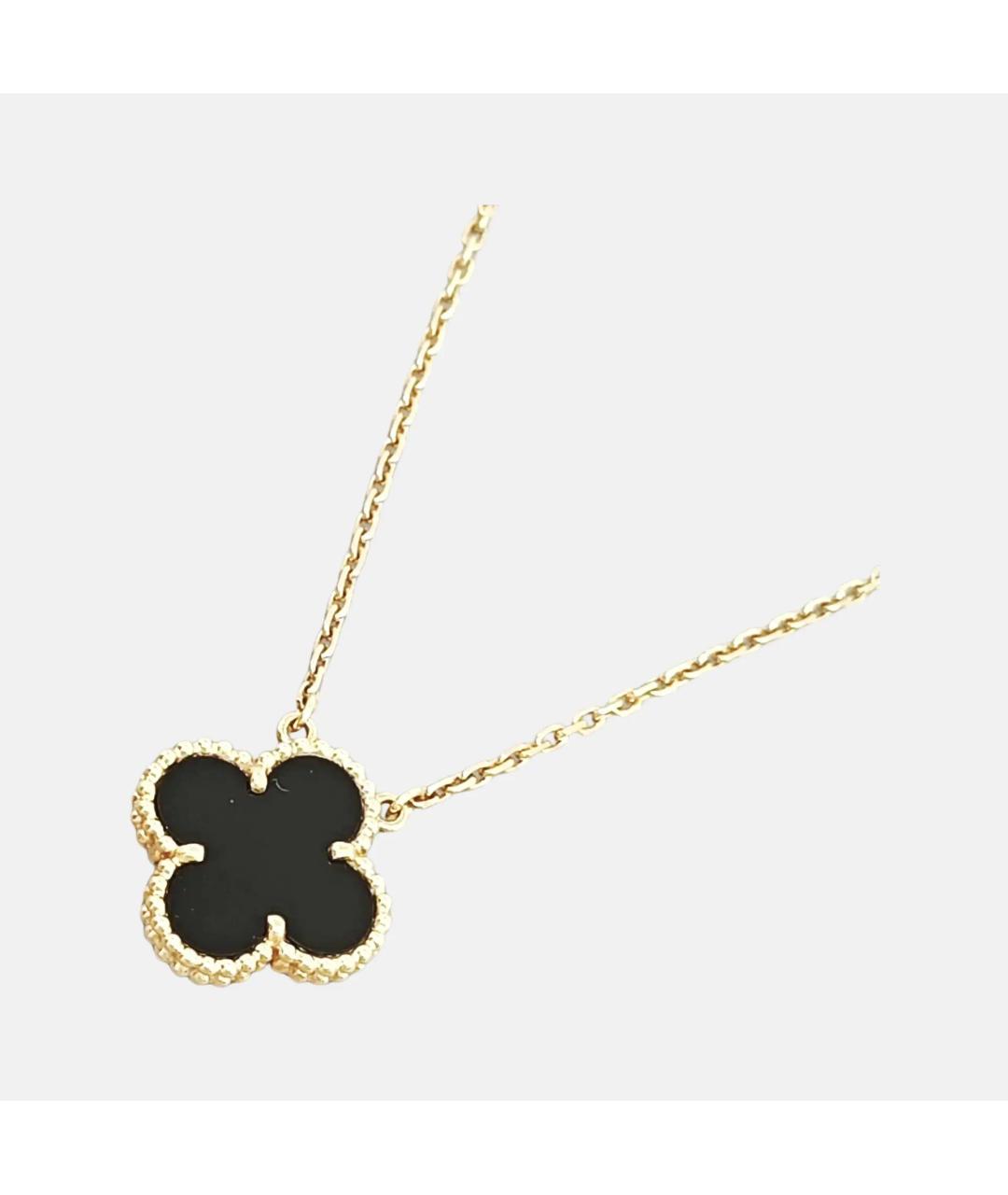 VAN CLEEF & ARPELS Черная подвеска из желтого золота, фото 3