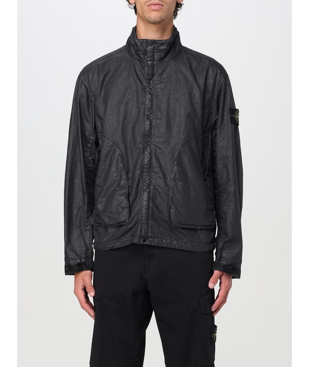 STONE ISLAND Черная куртка, фото 2
