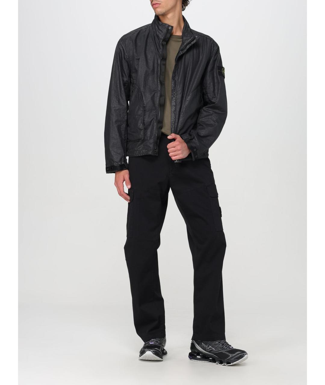 STONE ISLAND Черная куртка, фото 3