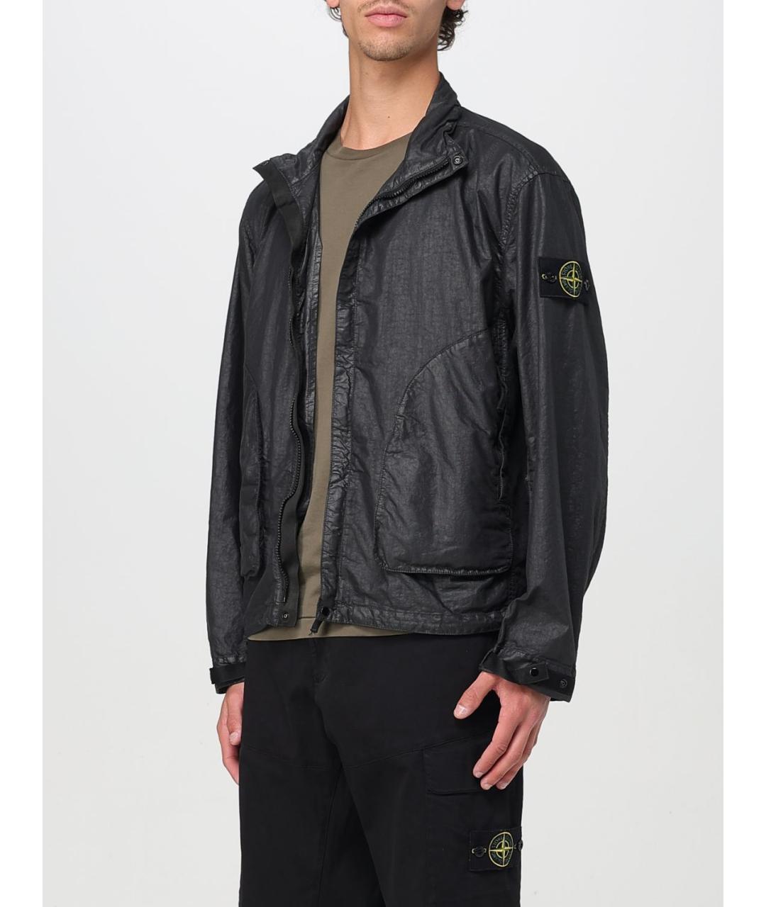 STONE ISLAND Черная куртка, фото 5