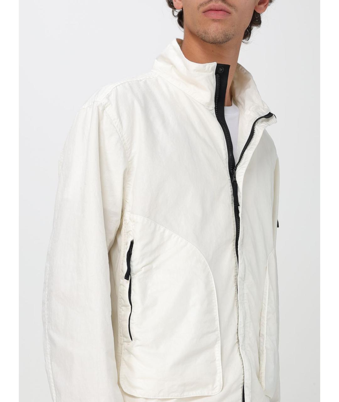 STONE ISLAND Белая полиамидовая куртка, фото 6