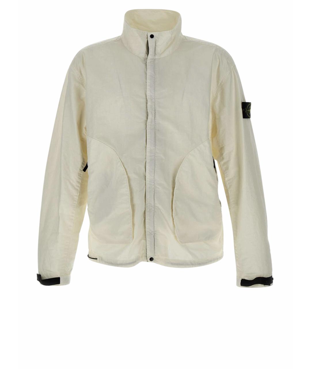 STONE ISLAND Белая полиамидовая куртка, фото 1