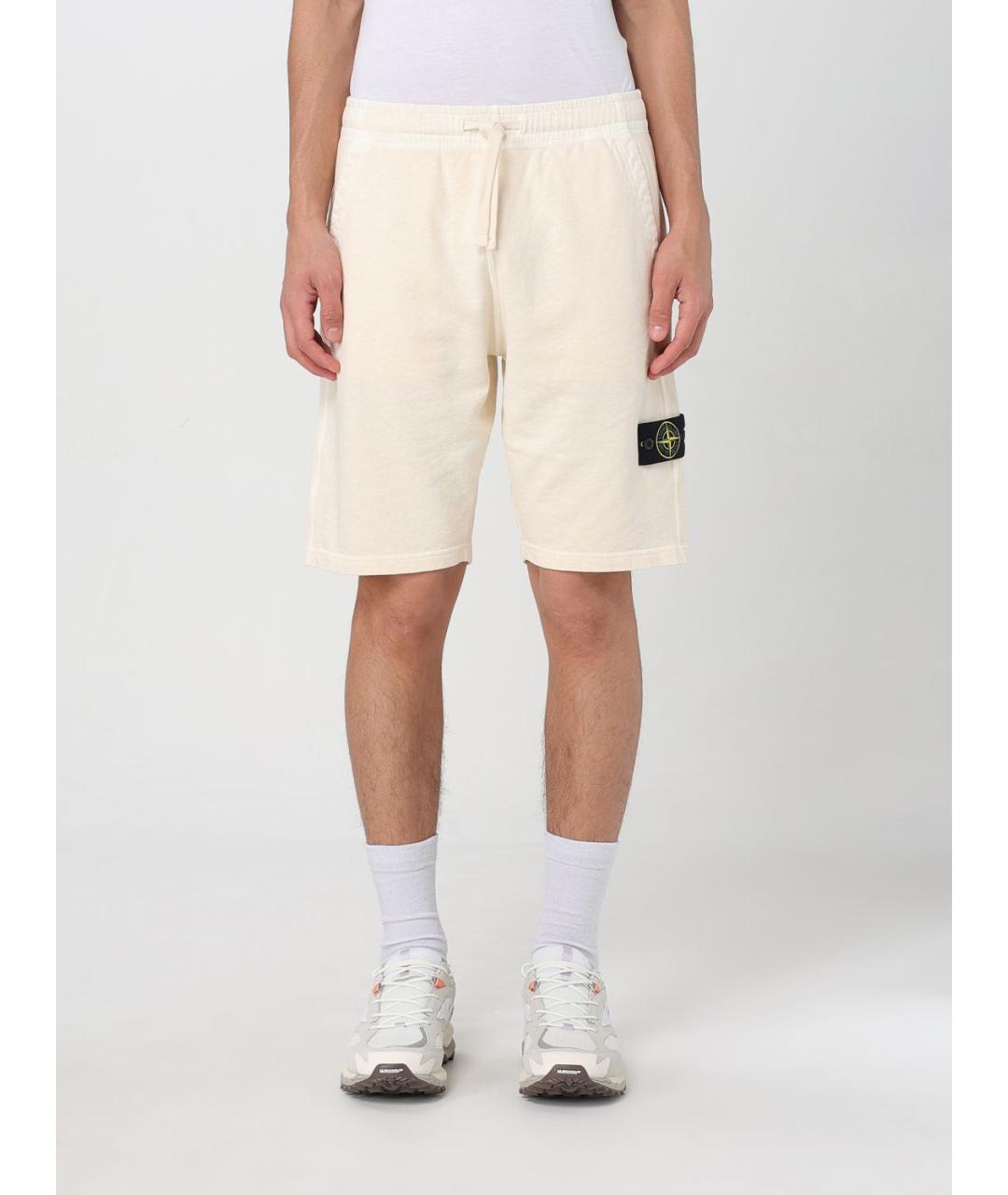 STONE ISLAND Белые шорты, фото 2