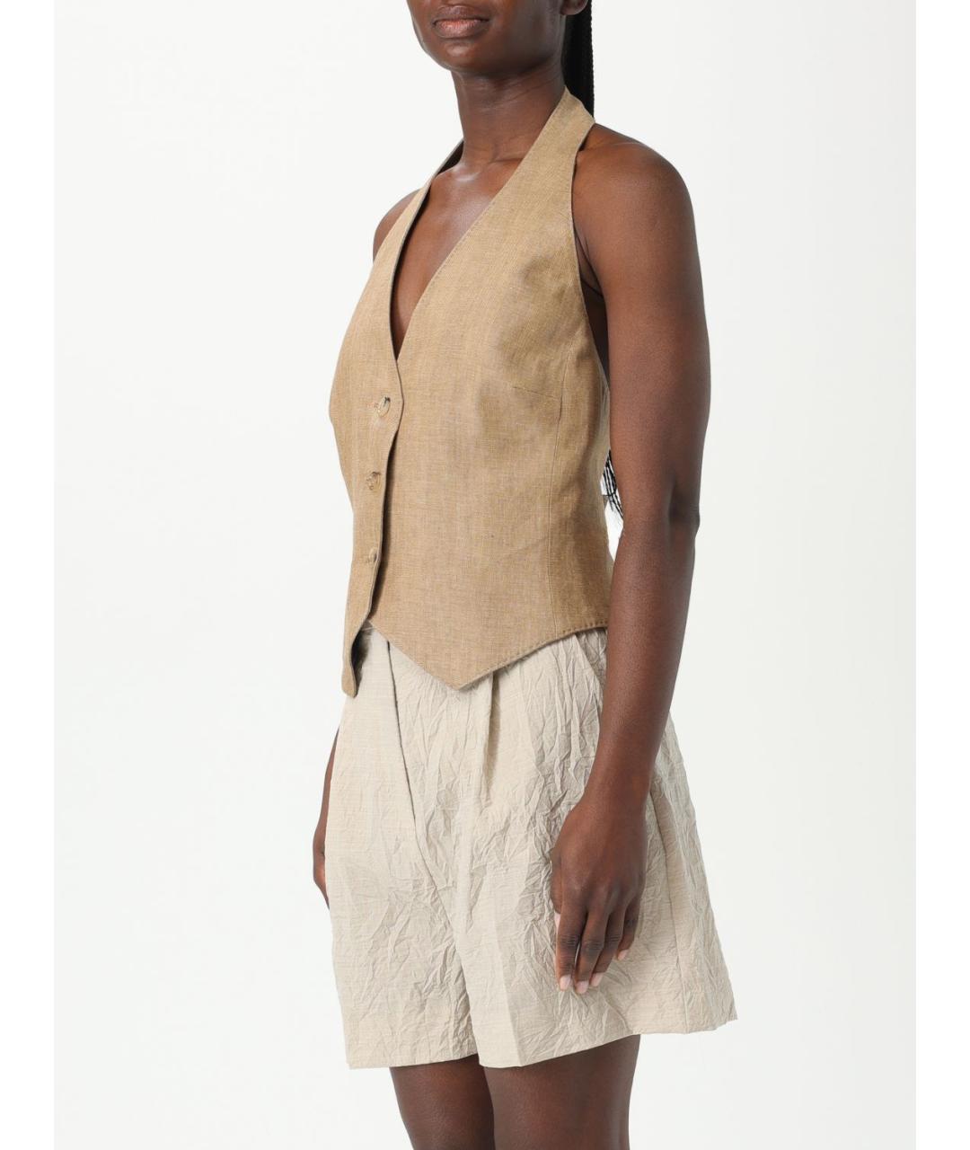 MAX MARA Бежевая жилетка, фото 5