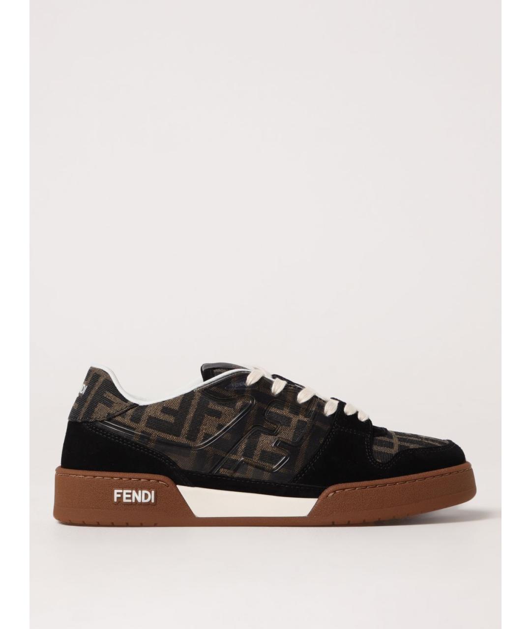 FENDI Черные кеды, фото 5