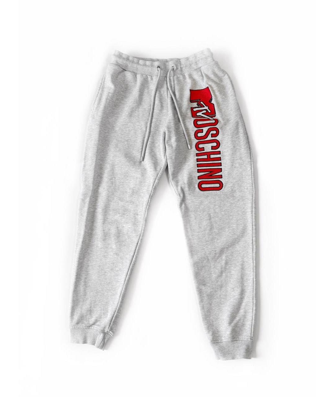 MOSCHINO Серый хлопковый спортивный костюм, фото 6