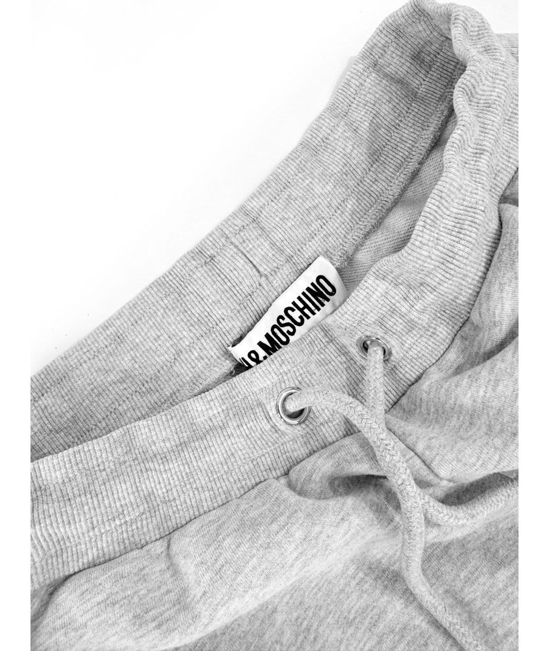 MOSCHINO Серый хлопковый спортивный костюм, фото 7