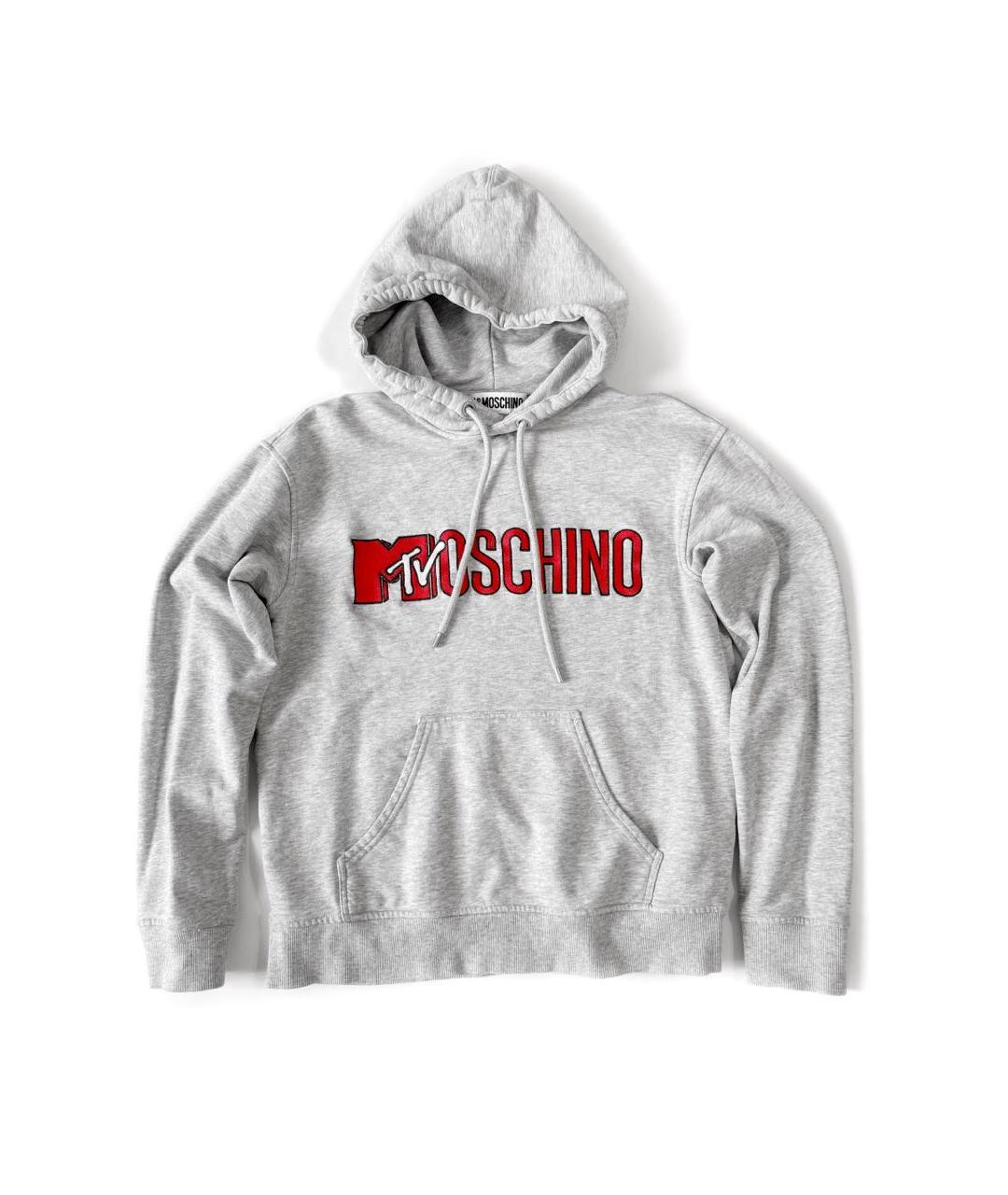 MOSCHINO Серый хлопковый спортивный костюм, фото 3