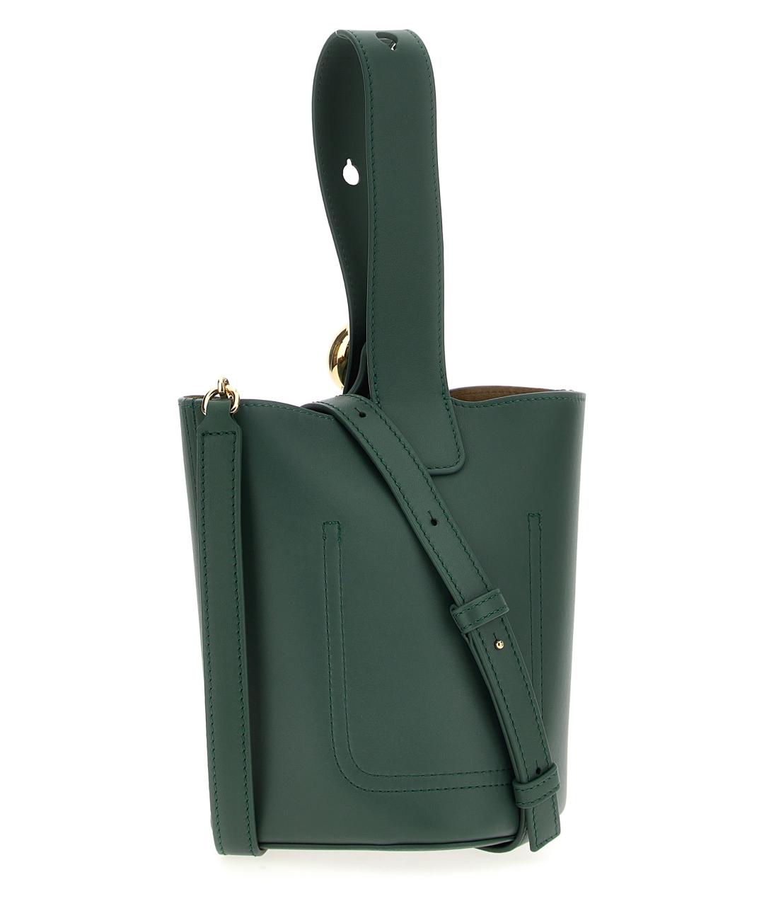 LOEWE Зеленая кожаная сумка тоут, фото 2