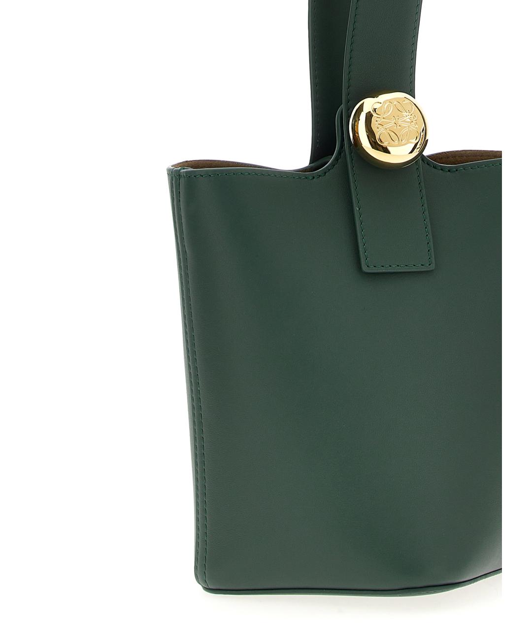 LOEWE Зеленая кожаная сумка тоут, фото 3