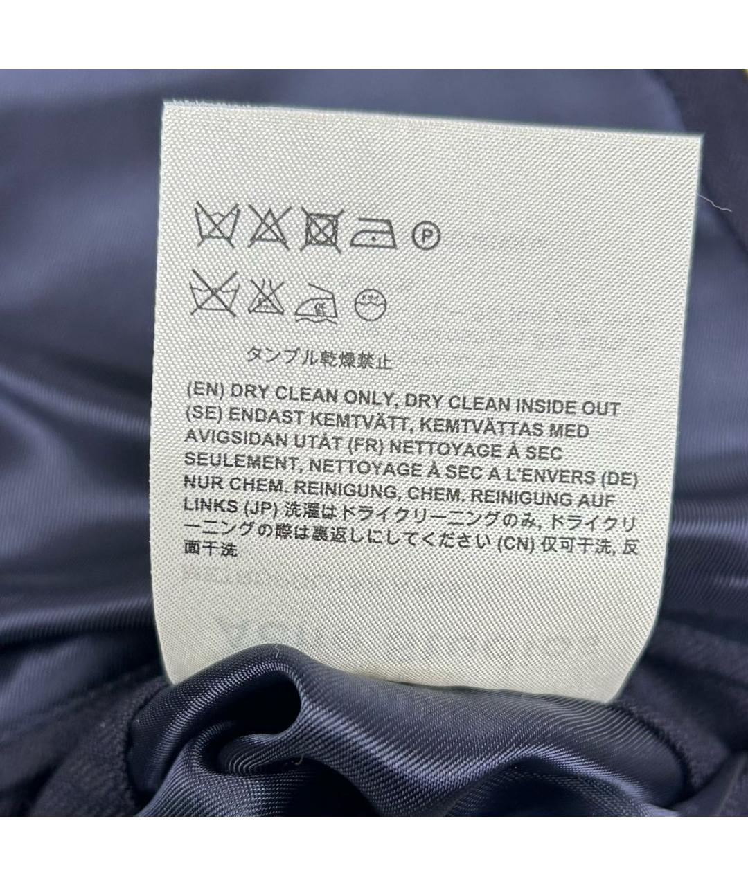 ACNE STUDIOS Темно-синий шерстяной жилет, фото 6