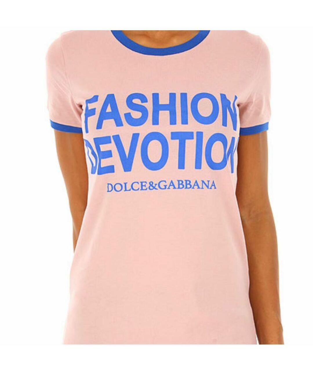 DOLCE&GABBANA Розовая хлопковая футболка, фото 2