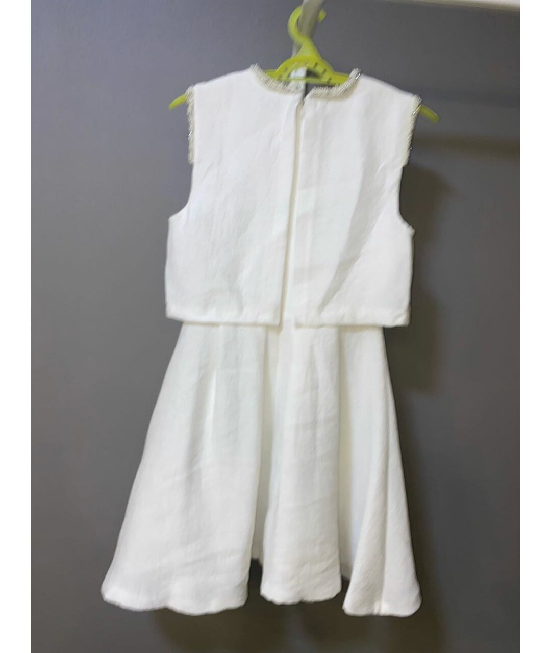 SANDRO Белое вискозное коктейльное платье, фото 2