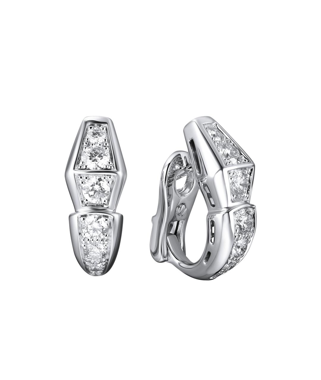 BVLGARI Серьги из белого золота, фото 1