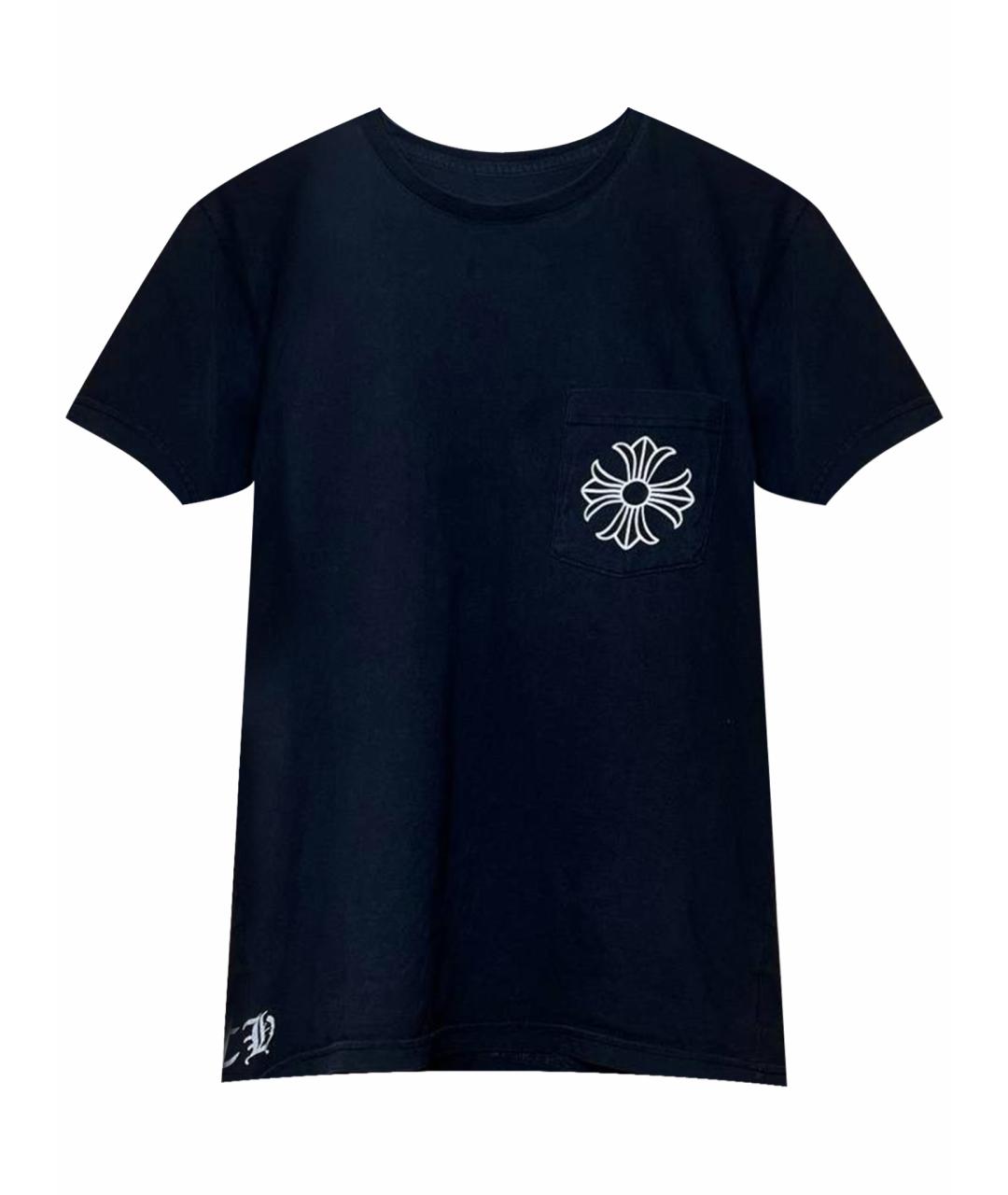 CHROME HEARTS Черная хлопковая футболка, фото 1