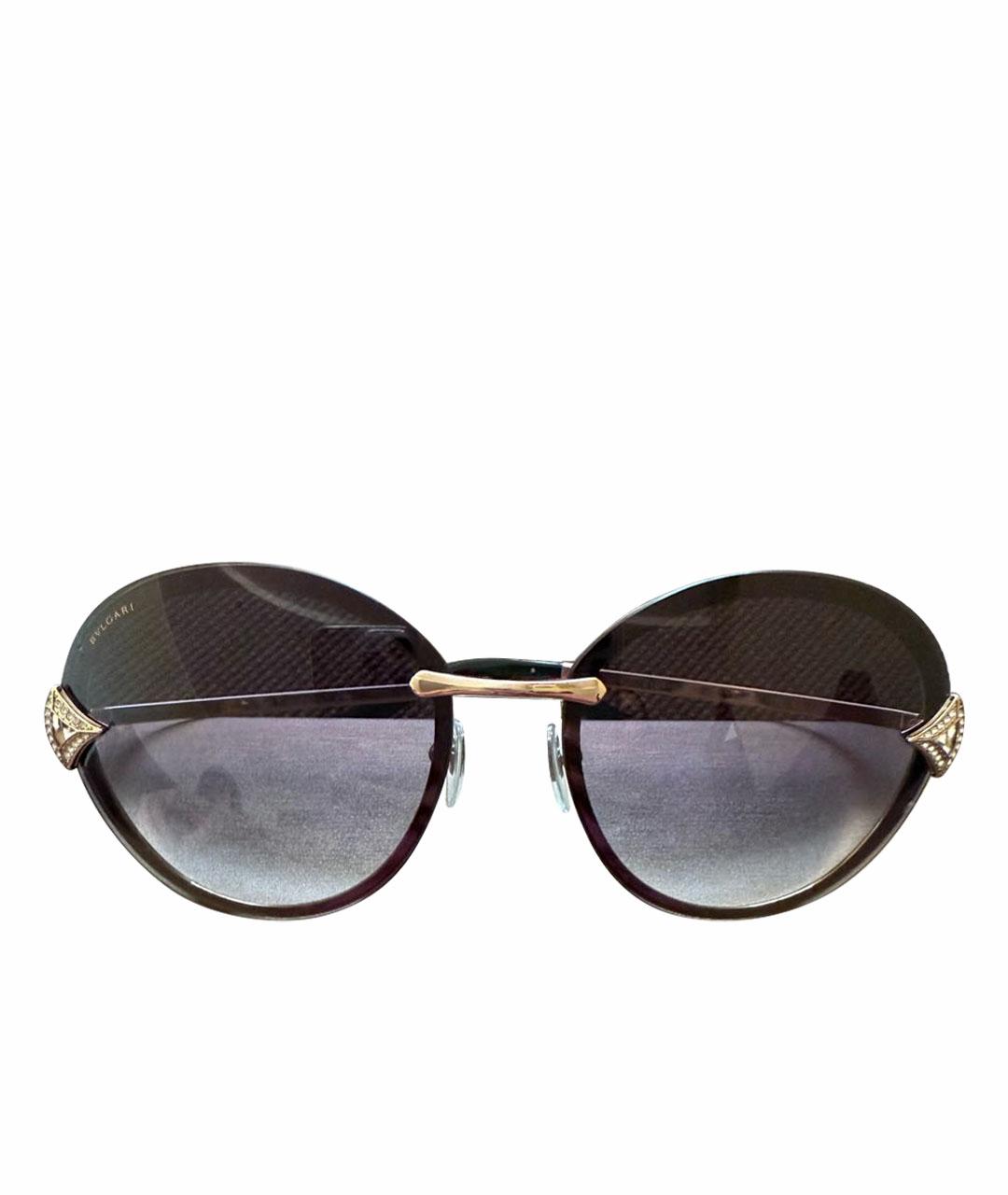 BVLGARI Коричневые солнцезащитные очки, фото 1