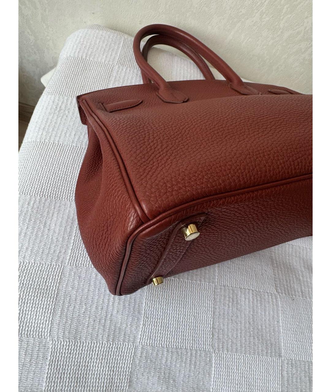 HERMES Кожаная сумка с короткими ручками, фото 5