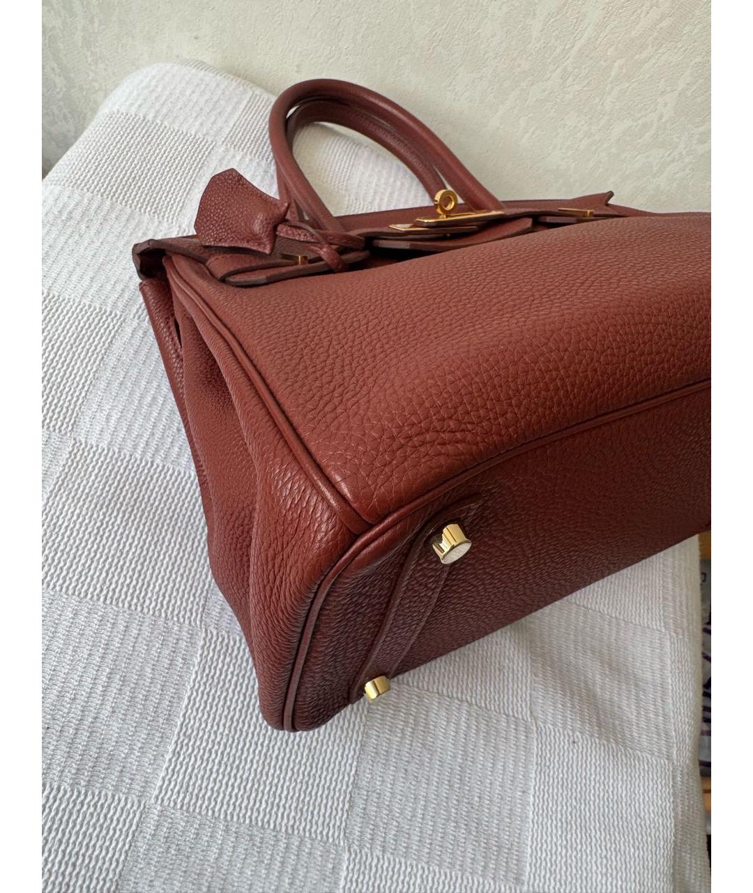 HERMES Кожаная сумка с короткими ручками, фото 3