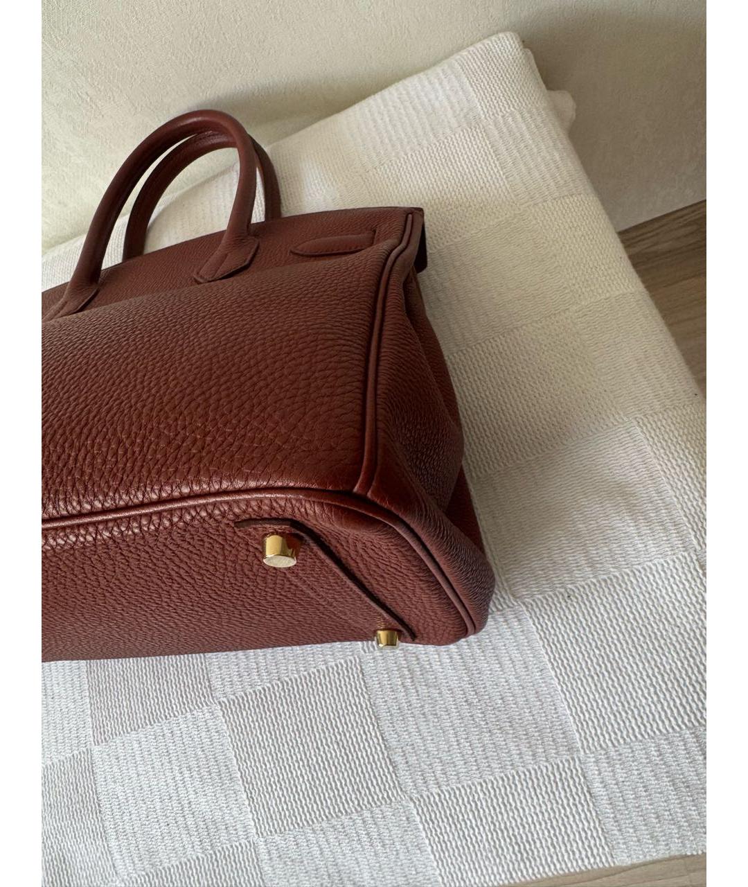 HERMES Кожаная сумка с короткими ручками, фото 6