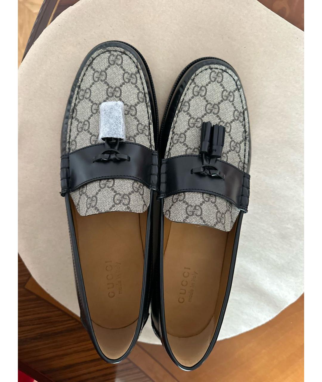 GUCCI Черные кожаные лоферы, фото 4