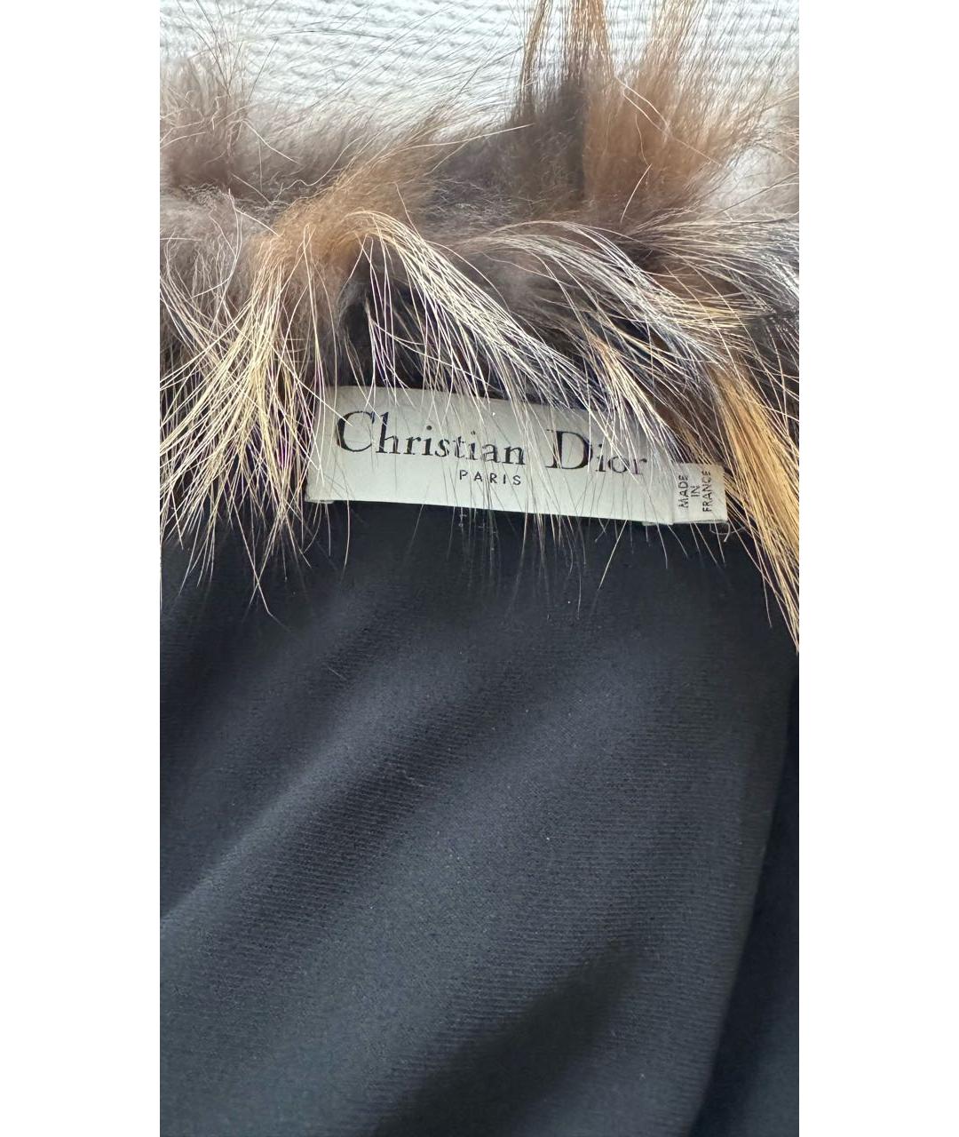 CHRISTIAN DIOR Коричневый меховой жилет, фото 5