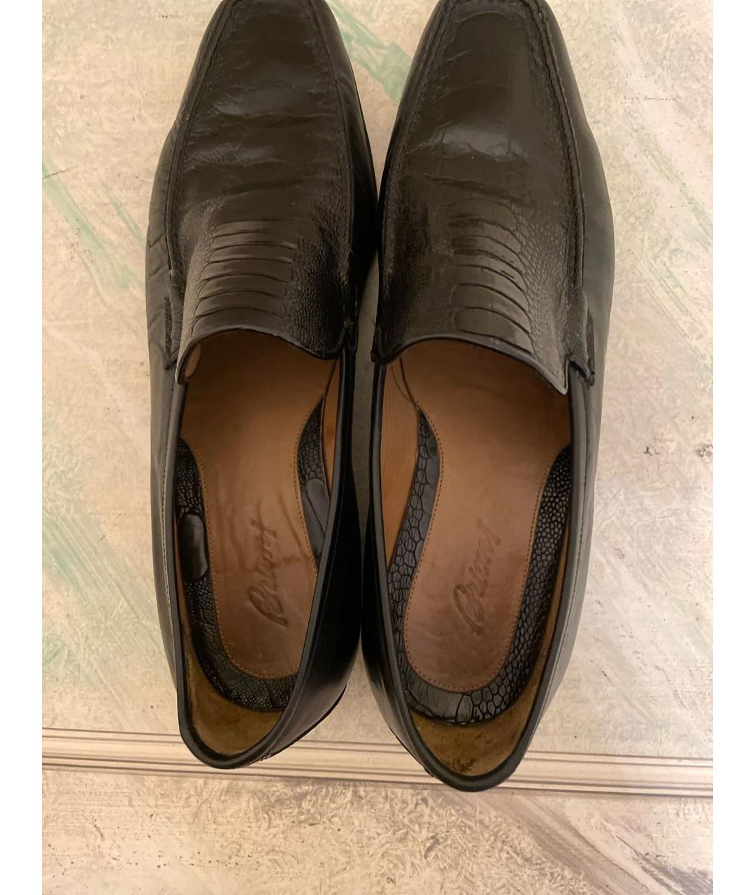 BRIONI Черные туфли из экзотической кожи, фото 5