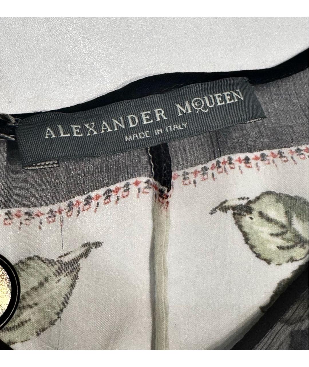 ALEXANDER MCQUEEN Мульти шелковая блузы, фото 7